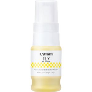 Original Canon Tintenflasche GI-55 Y (6291C001), 40 ml, bis zu 3000 Seiten, gelb
