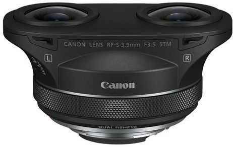 Canon - RF-S 3.9mm F/3.5 STM - Dual Fisheye - Zwart - Glas