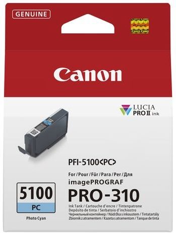Canon - PFI-5100 PC - Inktcartridge - Photo Cyan - 14ml