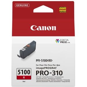 Canon - PFI-5100R - Inktcartridge - Rood - 14,4 ml - Origineel