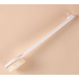 Japanse stijl badborstel badborstel rug vraagt ​​niet om hulp lange steel volwassen kinderen zacht haar bad bad rugwrijfborstel (wit)