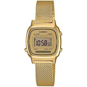 Casio - Retro - Dames Horloge - Geel - Kunststof - RVS Band