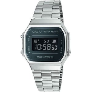 Casio Vintage Iconic A168WEM-1EF Unisex Horloge 36,3 mm - Zilverkleurig
