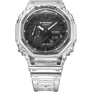 CASIO G-SHOCK Chronograph GA-2100SKE-7AER, Quarzuhr, Armbanduhr,Herrenuhr,digital,bis 20bar wasserd.Resinarmband