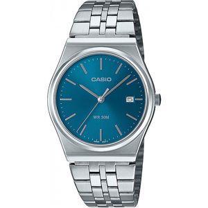 CASIO TIMELESS COLLECTION Quarzuhr MTP-B145D-2A2VEF, Armbanduhr, Herrenuhr, Damenuhr, Jugendliche, Datum, Edelstahlarmband