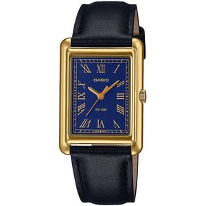 Casio Damenarmbanduhr LTP-B165GL-2BVEF Edelstahl vergoldet, Leder