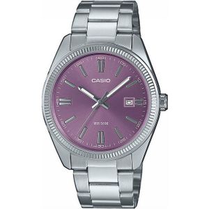 CASIO TIMELESS COLLECTION Quarzuhr, Armbanduhr, Herrenuhr, Damenuhr, Datum, Neo-Display, Edelstahlarmband