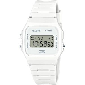 CASIO Timeless Collection Uhr F-91WB-7A | Weiß
