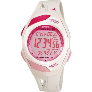 Casio Uniseks analoog kwartshorloge met armband van STR-300-7EG, riem, Wit., riem