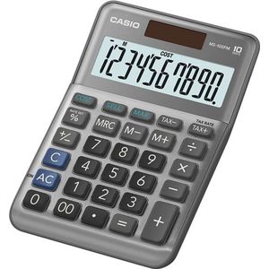 Casio - MS-100FM - Rekenmachine - Grijs - Aluminium