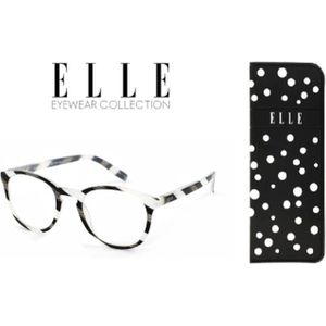 Leesbril Elle Eyewear EL15933-Zwart/wit Elle-+1.50
