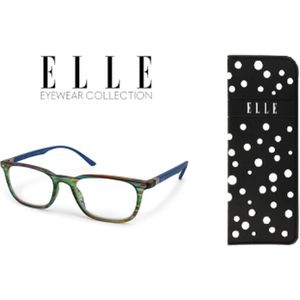 Leesbril Elle EL15937-Groen gestreept-+2.50