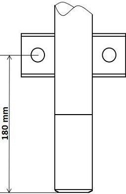 KYB - Schokdemper - Vooras - Gasdruk - Dubbelpijp - 180 mm