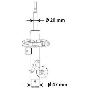 Schokdemper Excel-G KYB 3348098