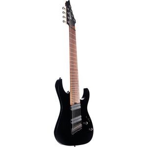 Elektrische gitaar Ibanez RGMS8-BK Black Multiscale 8-string