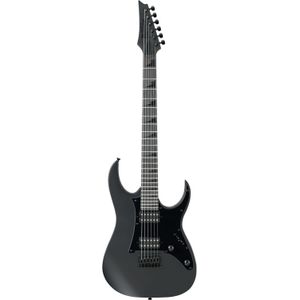 Ibanez GRGR131EX-BKF GIO Stealth Series elektrische gitaar - plat zwart