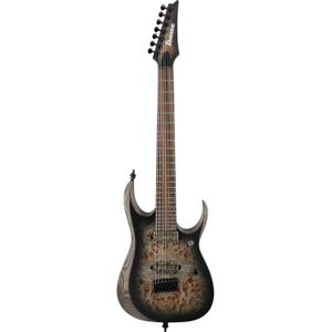 Ibanez Axion Label RGD71ALPA Charcoal Burst Black Stained Flat 7-snarige elektrische gitaar