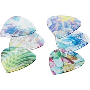Ibanez PCP16H-C2 Kaleido Short Teardrop Guitar Pick Heavy 1.0mm (6-Pack) - Plectrum set