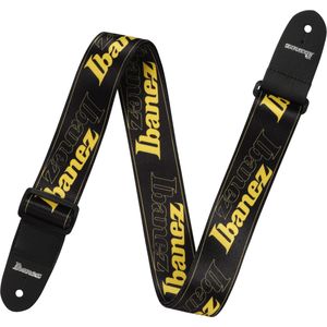 IBANEZ Strap Design Zwart, Yellow Ibanez Logo's