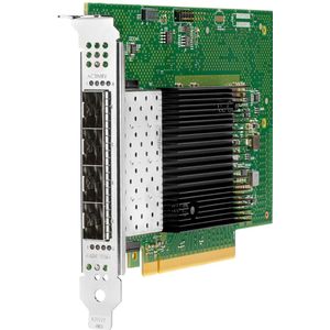 HPE Intel E810-XXVDA4 - Netvrksadapter - PCIe 4.0 x16 - 25 Gigabit SFP28 x 4 - voor Edgeline e920, P... (PCI Express 4.0 x16), Netwerkkaarten