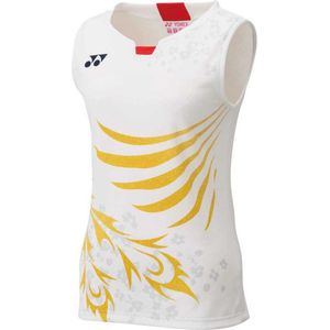 Yonex Japan Team Mouwloos T-shirt Wit Vrouw