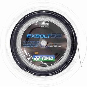 Yonex Exbolt 63 Snaren -  Zwart - Rol 200M