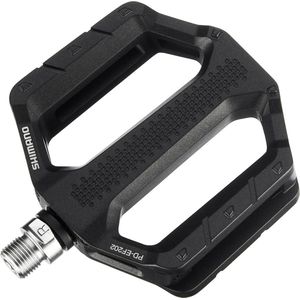 SHIMANO Uniseks – volwassenen PD M647 PD-EF202 platformpedalen, zwart, 0