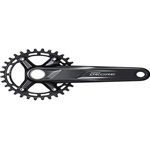 SHIMANO Deore FC-M5100 Deore 785030 crankstel, 10/11 versnellingen, 52 mm, 30 tanden, 170 mm, zwart