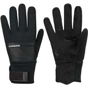 SHIMANO Clothing Windbreak thermische handschoenen, uniseks, zwart, maat XL