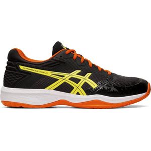 Asics Netburner Ballistic Sportschoenen - Maat 42.5 - Mannen - zwart/ oranje/ geel