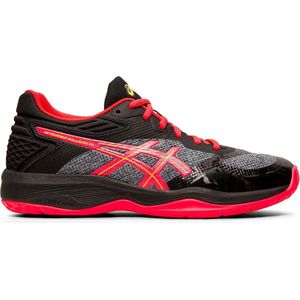 Asics Netburner Ballistic FF Sportschoenen - Maat 42 - Vrouwen - zwart/ grijs/ roze