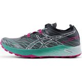 asics fujispeed women s black green pink trail shoes