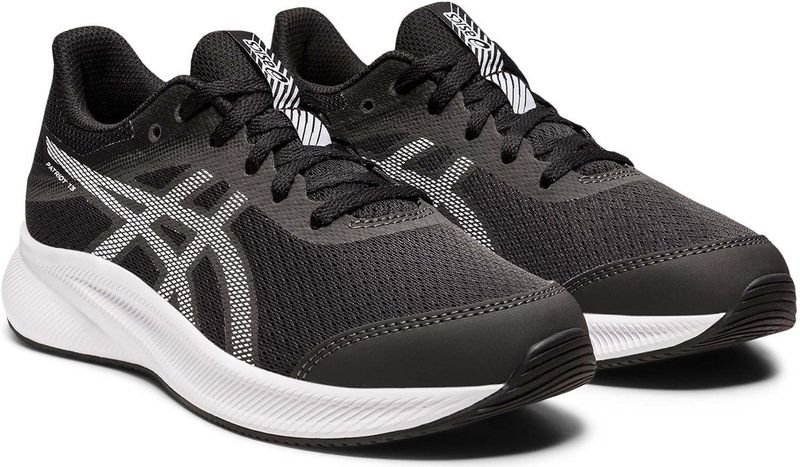 Asics - Patriot 13 - Hardloopschoenen - Zwart - Ademend Mesh