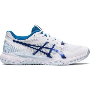 Asics Zaalschoen Dames model Tactic - Wit/Navy/Blauw - Maat 40