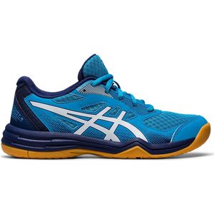 Asics Upcourt 5 Gs Sportschoen Junior Blauw Maat 33