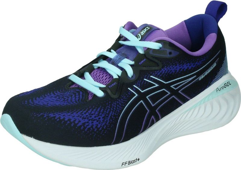 ASICS Gel-Cumulus 25 Hardloopschoenen voor dames, Zwart Aquamarijn