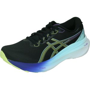 ASICS Kayano 30 Hardloopschoenen voor heren, blauw, wit, zwart (Black Glow Yellow), 41.5 EU