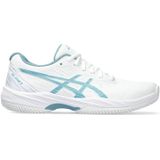 Asics gel-game 9 clay/oc in de kleur wit.