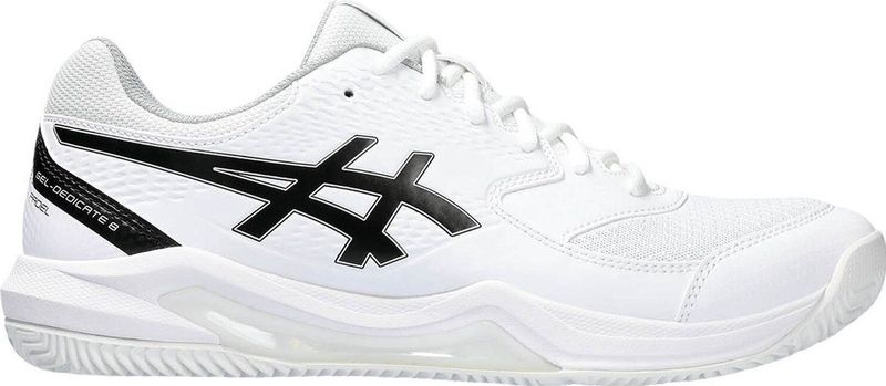 Asics - Gel-dedicate 8 - Padel Schoen - Zwart - Synthetisch Leder