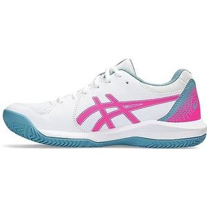ASICS Gel-Dedicate 8 Padel Sneakers voor dames, Wit Hot Pink, 43.5 EU