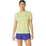 Asics Metarun Pattern T-shirt Met Korte Mouwen Geel S Vrouw