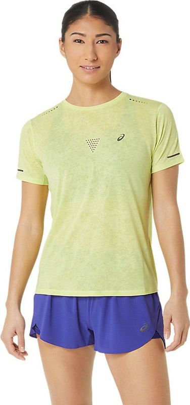 Asics Metarun Pattern T-shirt Met Korte Mouwen Geel S Vrouw