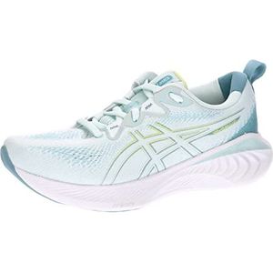 ASICS Gel-Cumulus 25 Sneakers voor dames, Soothing SEA/Glow Yellow, 40,5 EU, Soothing Sea Glow Yellow, 40.5 EU