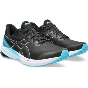 ASICS GT 1000 12 Hardloopschoenen voor heren, zwart/zilver, Zwart Puur Zilver, 39 EU