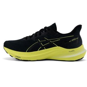 ASICS Gt-2000 12 Sneakers voor heren, Black Glow Yellow, 53 EU