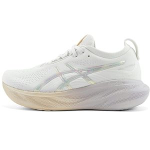 Asics Nimbus 25 Donna Running Schoenen Wit Roze