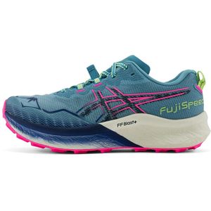 ASICS Fuji Lite 4 Donna Trailrunning-schoenen Zwart Beige, Grijs Blauw Zwart, 38 EU