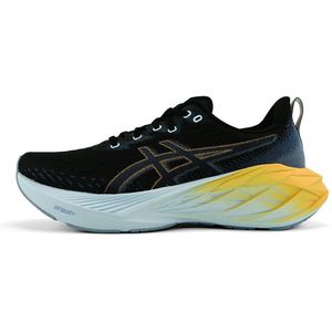 ASICS Heren Novablast 4 Sneakers, Black Thunder Blue, 43.5 EU