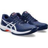 Asics gel-game 9 clay/oc in de kleur blauw.