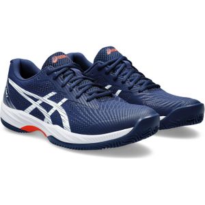 Asics gel-game 9 clay/oc in de kleur blauw.